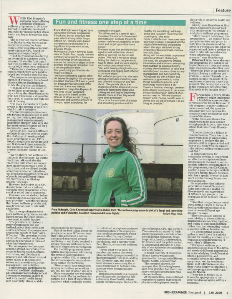 Zevo Health Irish Examiner